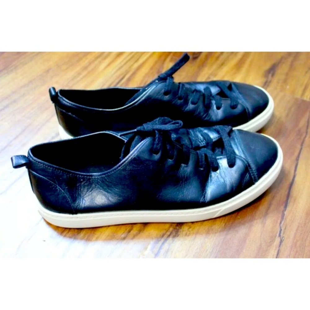 Cole Haan Jennica Laced Up Women Size 6 Black Leather Sneakers Shoes D42727